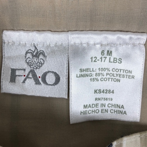 FAO Swartz - Plaid Baby Jumper fully lined - Picture 3 of 6